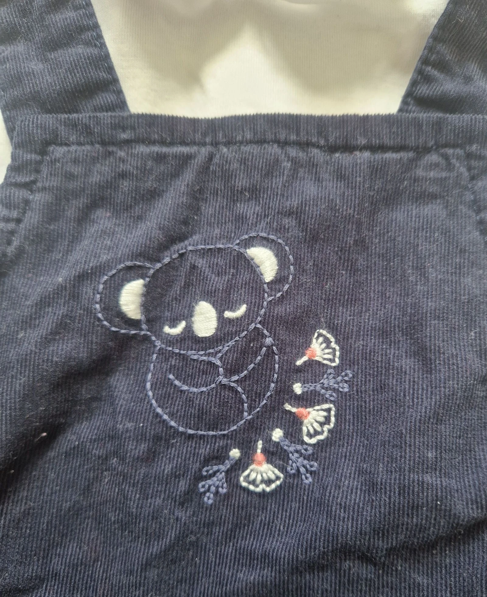 🐨 Jumpsuit + babybody voor meisjes – Obaïbi – 12 maanden – zeer goede staat – photo 2
